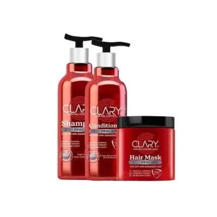 Clary Shampoo 300ml + Conditioner 300ml + Mask 300