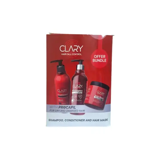 Clary Shampoo 300ml + Conditioner 300ml + Mask 300 1