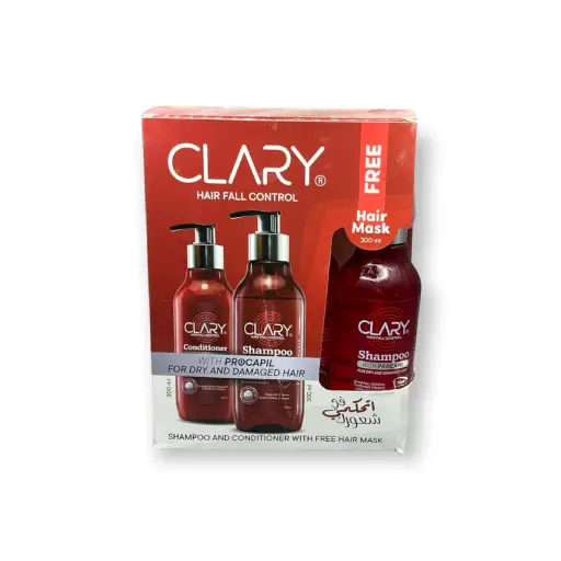 Clary Shampoo 300ml + Conditioner 300ml + Mask 300