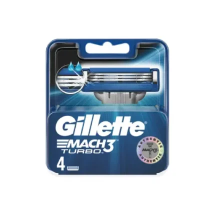 Gillette Mach3 Turbo Blade refills x4 pack may vary