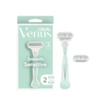 Gillette Venus Smooth Sensitive Women's Razor - 1 Handle + 2 Blade Refills