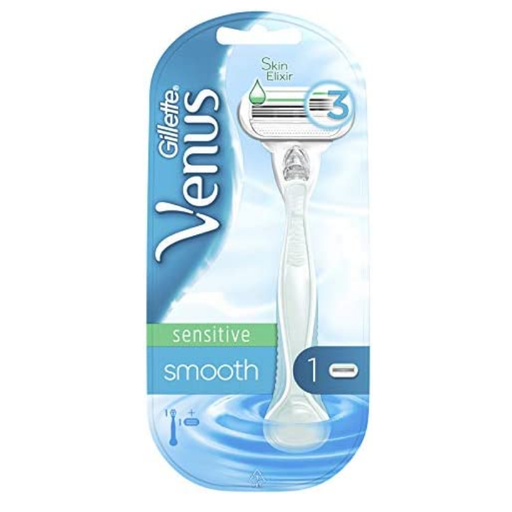 Gillette Venus Sensitive Smooth Razor Handle for Women with Blade Refill