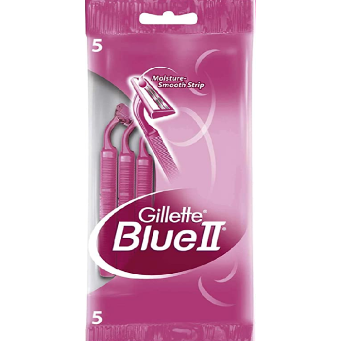 Gillette Blue II Plus Disposable Razor for Women – 5 Pieces