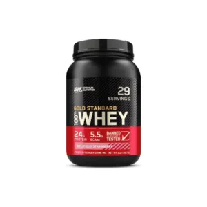 Optimum Nutrition (ON) Gold Standard 100% Whey Protein Powder, for Muscle Support & Recovery, Primary Source Whey Protein Isolate - Delicious Strawberry, 10 lbs