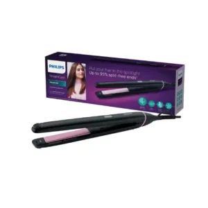 Philips BHS675/00 Straight Care Vivid Ends Straightener with SplitStop Technology, for Split ends Prevention, Ionic Conditioning, Keratin infusion