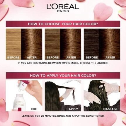 L'Oreal Paris Excellence 5.3 Light Golden Brown Haircolor - Image 4