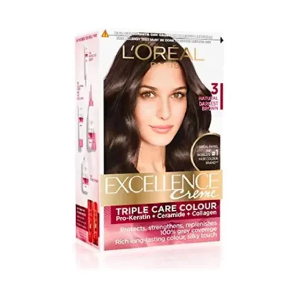 L'Oreal Excellence Creme - 3 Dark Chestnut Brown