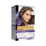 L'Oreal Paris Excellence Ash Supreme Anti-Brass Permanent Hair Colour, 7.17 Ash Blonde, 250 ml