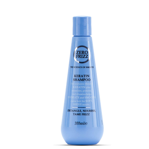 Zero Frizz Keratin Shampoo for Frizzy Hair 355 ml drahmedelezaby