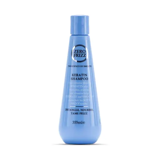 Zero Frizz Keratin Shampoo for Frizzy Hair - 355 ml