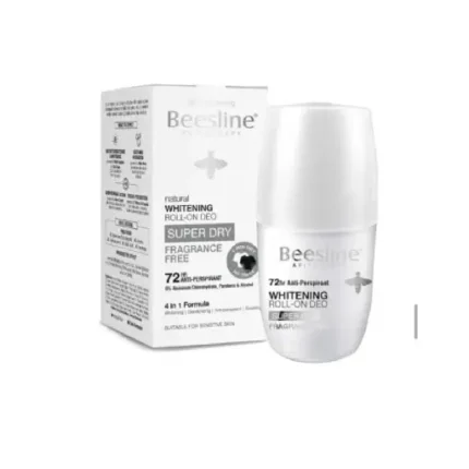 Beesline Whitening Roll On Deo Super Dry Fragrance Free, 50ml