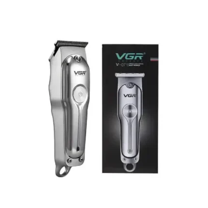 VGR V-071 Stainless Steel USB Charging Hair Shaving machine with 3 combs