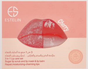 ESTELIN Cherry 3 In 1 Lip Care Set 5G + 5G