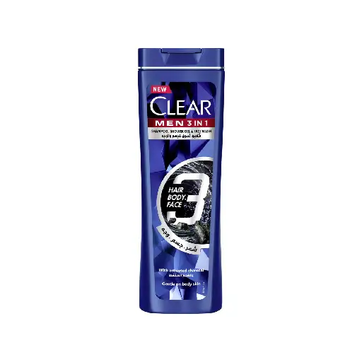 Clear Men 3 In 1 For Hair Body & Face 180ML Promo