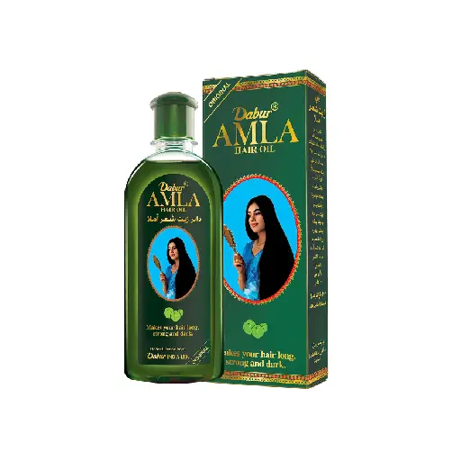 Dabur Amla Hair Oil with Natural Extracts Promotes Nourishment For Long, Strong, & Dark Hair - 90 ml