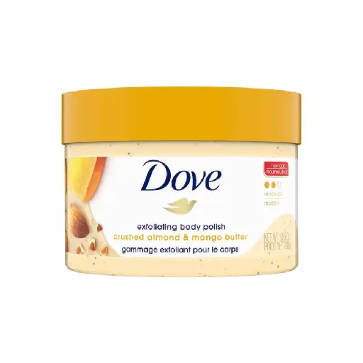 Dove Crushed Almond & Mango Butter Exfoliating Body Polish Scrub - 10.5 fl oz