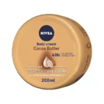 NIVEA Body Cream Dry Skin, Cocoa Butter Vitamin E, Jar 200ml