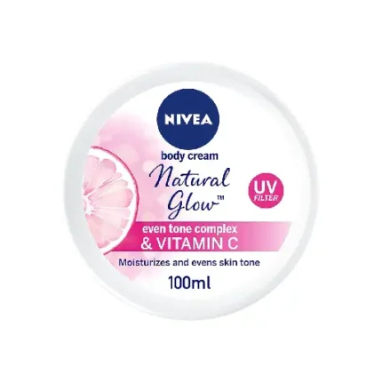 NIVEA Body Cream Even Tone, Natural Fairness Complex & Vitamin C, All Skin Types, Jar 100ml