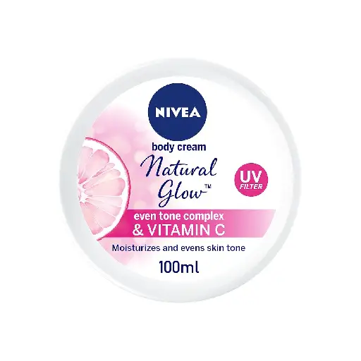 NIVEA Body Cream Even Tone, Natural Fairness Complex & Vitamin C, All Skin Types, Jar 50ml