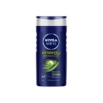 NIVEA MEN 3in1 Shower Gel, Energy 24h Fresh Masculine Scent, 250ml