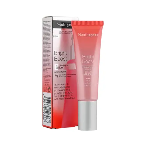 Neutrogena illuminating serum, bright boost, 30ml, red