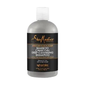SHEA MOISTURE african black soap bamboo charcoal Deep Cleansing Shampoo,384 ml