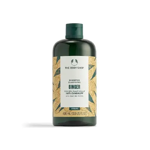 The Body Shop Ginger Anti Dandruff Shampoo, Green & Honey - 400 ml