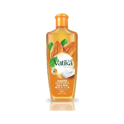 Vatika Naturals Almond Enriched Hair Oil Coconut & Sesame Softens & Shines Dry & Frizzy Hair - 90 ml