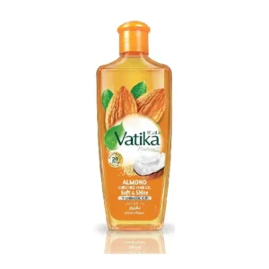 Vatika Naturals Almond Enriched Hair Oil | Coconut & Sesame | Softens & Shines Dry & Frizzy Hair - 180 ml