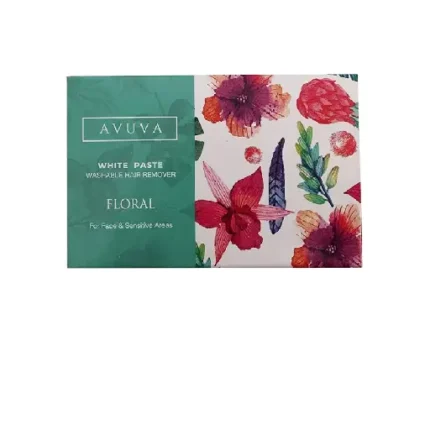 AVUVA Floral Scent White Paste Washable Hair Remover Face & Sensitive Areas, 2 Packets 100g