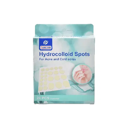 Cure Aid Hydrocolloid spots Patches for Acne, Cold Sores 24 Count