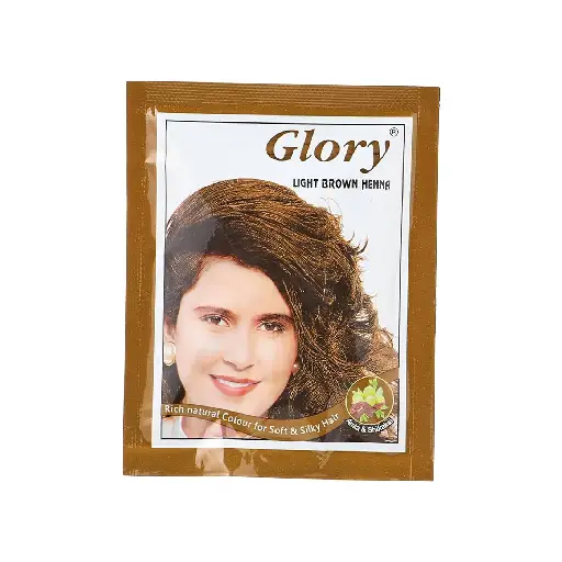 Glory Hair Henna, 10 gm - Light Brown