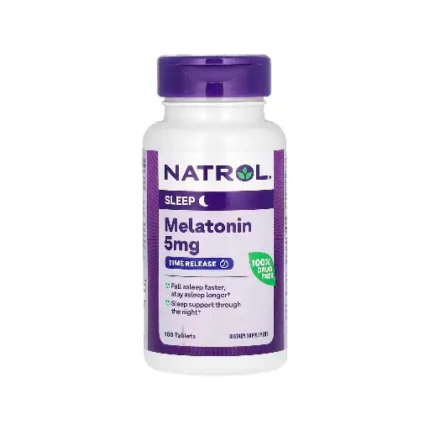 Melatonin 5 mg Time Release by Natrol 100 Tablets