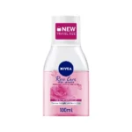 NIVEA Face Micellar Water Makeup Remover, Rose Care Biphase with Organic Rose Water, 100ml