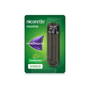 Nicorette QuickMist Spray Mouthspray Nicotine Freshmint- Single- 150 Sprays, 1 mg (Stop Smoking Aid)