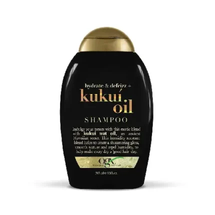 OGX, Shampoo, Hydrate & Defrizz+ Kuku? Oil, New Gentle and PH Balanced Formula, 385ml