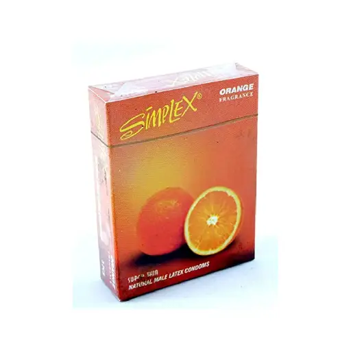 SIMPLEX Condom (Orange, 3 Pieces)