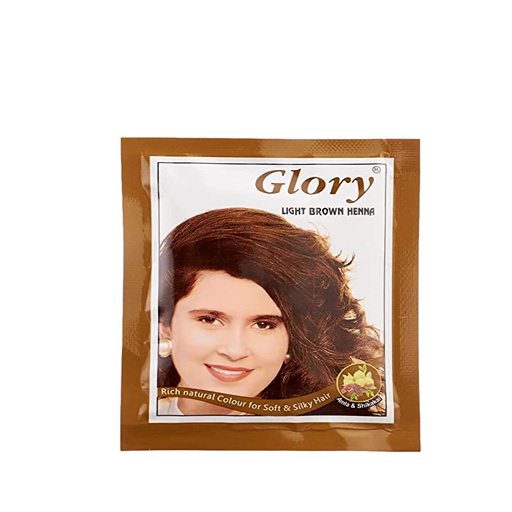Glory Hair Henna, 10 gm Light Brown drahmedelezaby