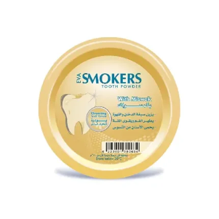 eva smokers Cleansing Tooth Powder With Miswak, 40 Grams