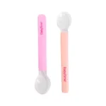 Baby Time Baby Accessories BT113 Silicone Feeding Spoon 2 Pcs pink -fuchia 1.0 Piece