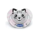 Baby Time Baby Accessories BT144 Silicone Ort Soother With a cover No 2 Pink Cat 1.0 Piece