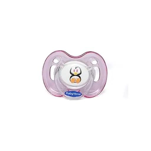 Baby Time Baby Accessories BT150 Silicone round. Soother Candy With a cover No 2 pink 1.0 Piece