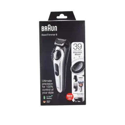 Braun Beard Trimmer BT5260 with Precision dial, 3 attachments and Gillette Fusion5 ProGlide razor