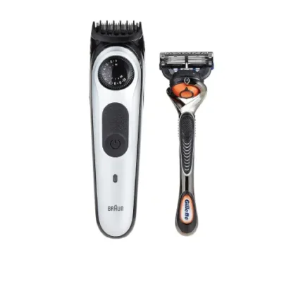 Braun Beard Trimmer BT5260 with Precision dial, 3 attachments and Gillette Fusion5 ProGlide razor - Image 3