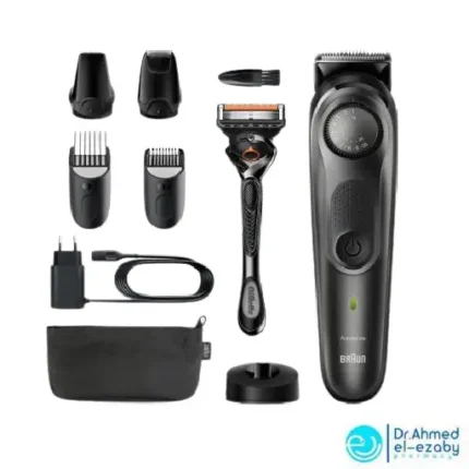 Braun Beard trimmer BT7240 with precision dial, 4 attachments and Gillette Fusion5 ProGlide razor - Image 2