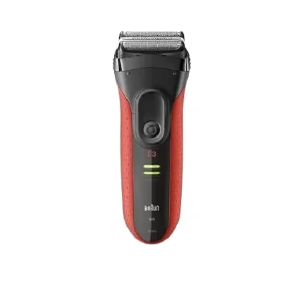 Braun Series 3 ProSkin 3030s Rechargeable electric foil Shaver with Long Hair Trimmer , Red - Image 2