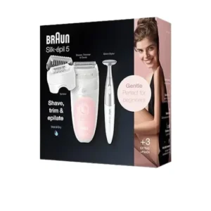 Braun Silk epil 5-820 Wet & Dry epilator with 4 extras incl. bikini styler