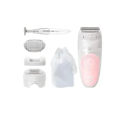 Braun Silk epil 5-820 Wet & Dry epilator with 4 extras incl. bikini styler - Image 2