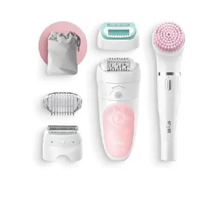 Braun Silk epil Beauty Set 5 5/875 BS Wet & Dry epilator with 3 extras incl. Braun FaceSpa - Image 2