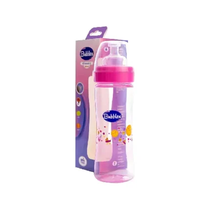 Bubbles Classic Feeding Bottle Without Hand 260 ml - rose